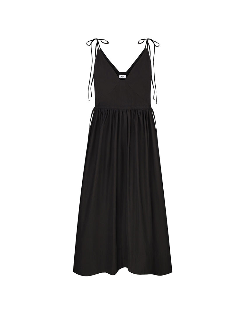 Сукня Maxi Cotton Black FCH_25-02CDM05-BLC, фото 1 - в интернет магазине KAPSULA