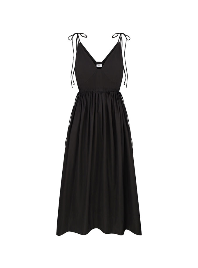 Сукня Maxi Cotton Black FCH_25-02CDM05-BLC, фото 1 - в интернет магазине KAPSULA