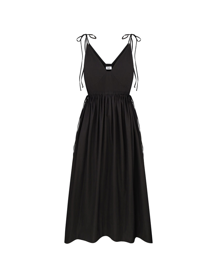 Сукня Maxi Cotton Black FCH_25-02CDM05-BLC, фото 1 - в интернет магазине KAPSULA
