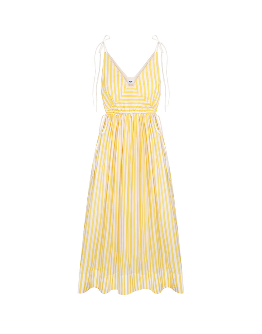 Сукня Maxi Cotton Yellow FCH_25-02CDM05-WYLW, фото 1 - в интернет магазине KAPSULA