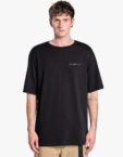 Футболка Overlap collar t-shirt black ACT_SS25061, фото 1 - в интернет магазине KAPSULA