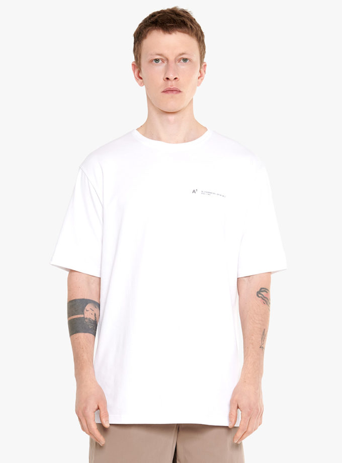 Футболка Overlap collar t-shirt white ACT_SS25061-1, фото 1 - в интернет магазине KAPSULA