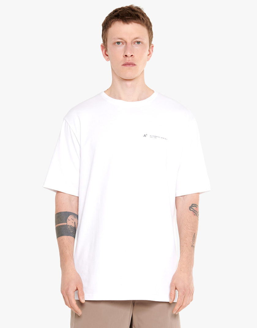 Футболка Overlap collar t-shirt white ACT_SS25061-1, фото 1 - в интернет магазине KAPSULA