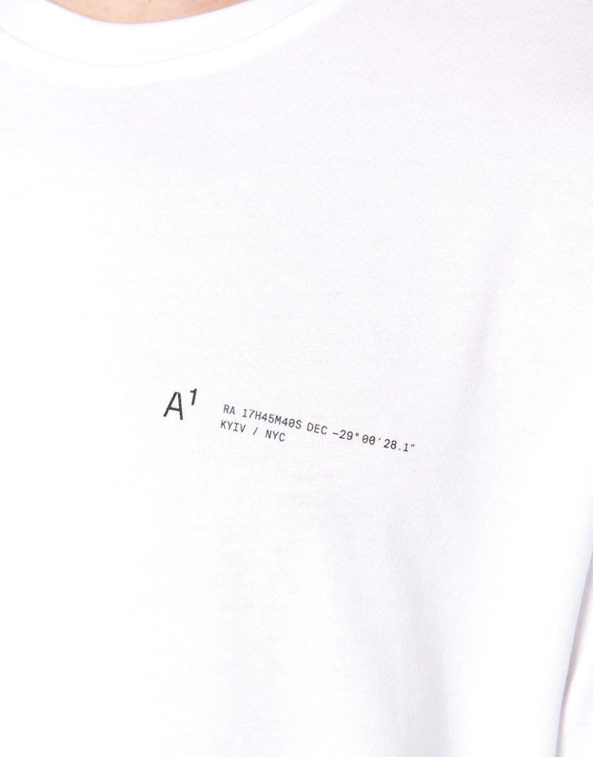 Футболка Overlap collar t-shirt white ACT_SS25061-1, фото 1 - в интернет магазине KAPSULA