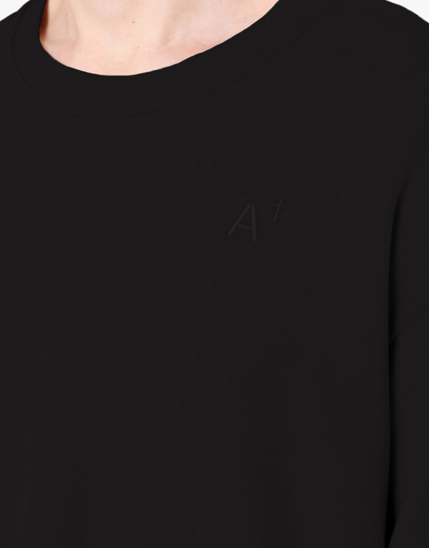 Футболка Heavy boxy logo t-shirt black ACT_SS25051, фото 1 - в интернет магазине KAPSULA