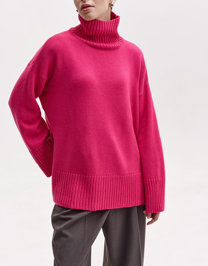 Светр з мериносової вовни FRBC_FBmer_raspberry, фото 1 Светр з мериносової вовни FRBC_FBmer_raspberry, фото 1 - в интернет магазине KAPSULA