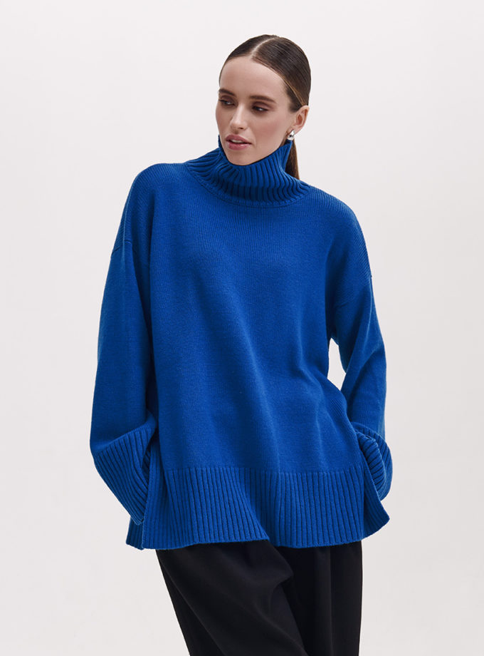 Светр з вовни мериноса FRBC_FBmer_Blue, фото 1 - в интернет магазине KAPSULA