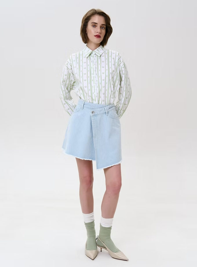 Спідниця Denim Dusty Blue CLTN_skirt_1, фото 1 - в интернет магазине KAPSULA