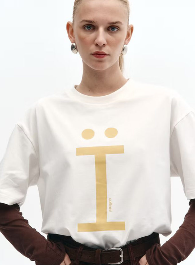 Футболка Ї Milky White CLTN_t-shirt_II, фото 1 - в интернет магазине KAPSULA