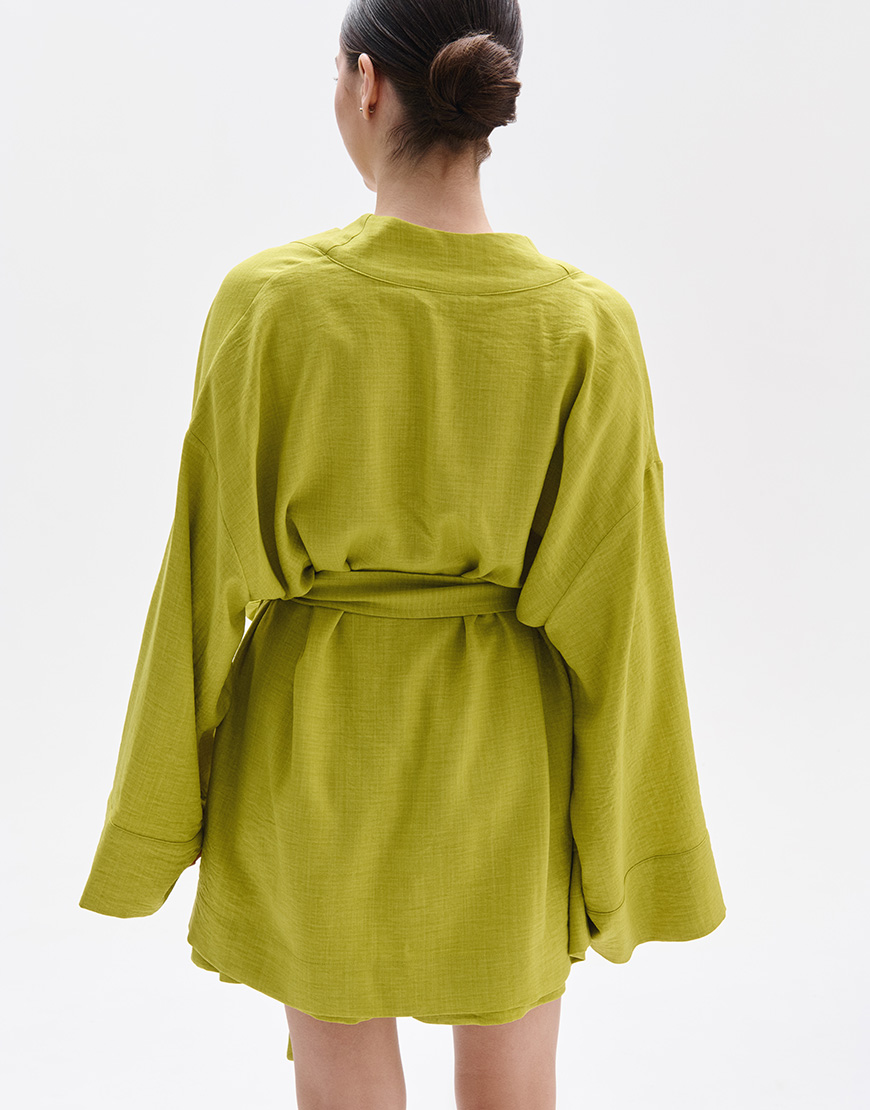 Лляний костюм кімоно з шортами FRBC_FB_1206_kimono, фото 1 Лляний костюм кімоно з шортами FRBC_FB_1206_kimono, фото 1 - в интернет магазине KAPSULA