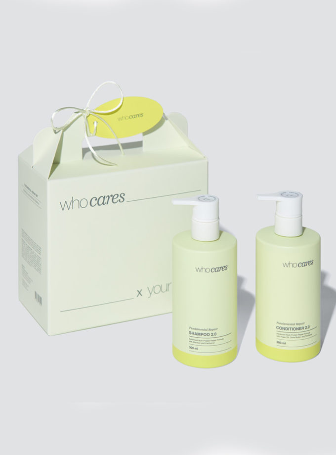 Набір засобів для волосся whocares Fundamental Repair 2.0 Hair Set WC_000005755, фото 1 - в интернет магазине KAPSULA