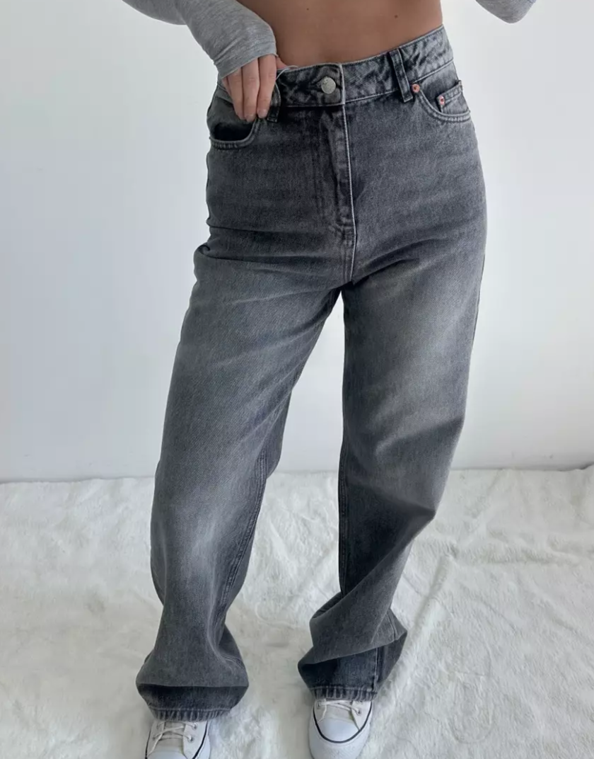 Джинси wide leg сірий wl 567 TWC_WL25051056730, фото 1 - в интернет магазине KAPSULA