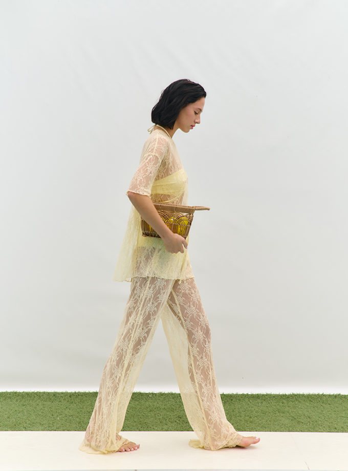 Штани Limoncello Lace butter yellow MMSW_ШLC-S25-BY, фото 1 - в интернет магазине KAPSULA