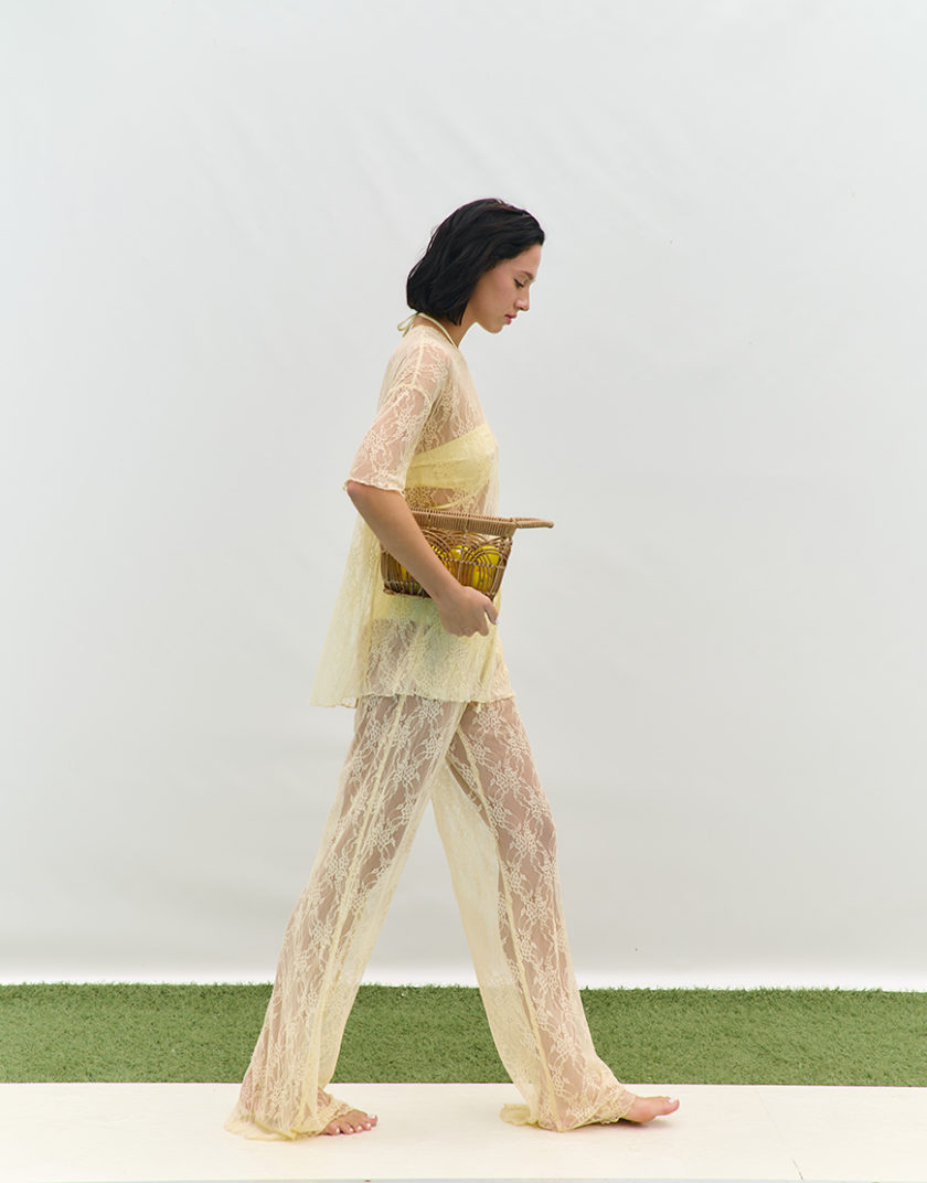 Штани Limoncello Lace butter yellow MMSW_ШLC-S25-BY, фото 1 - в интернет магазине KAPSULA