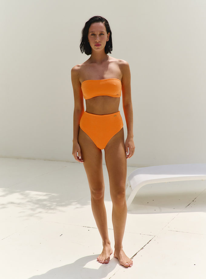 Плавки High Cut з високою посадкою помаранчеві MMSW_ПЗВПВС-S25-OR, фото 1 - в интернет магазине KAPSULA