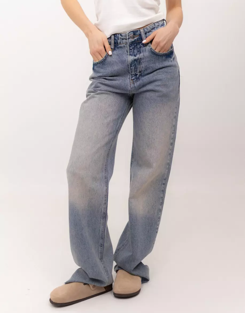 Джинси wide leg блакитний-вінтажний wl 538 TWC_WL250110538, фото 1 - в интернет магазине KAPSULA