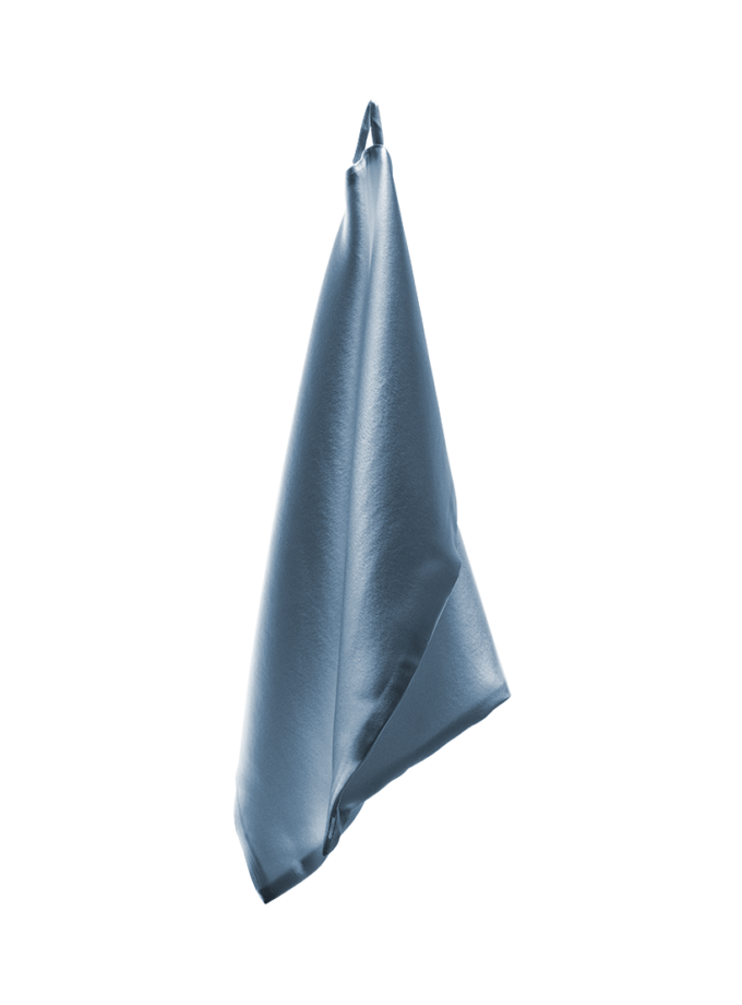 Шовковий рушник для обличчя блакитний MLD_silk_towel_1, фото 1 - в интернет магазине KAPSULA