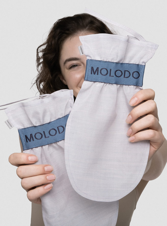 Рукавичка для пілінгу Raw Silk MLD_gloves, фото 1 - в интернет магазине KAPSULA