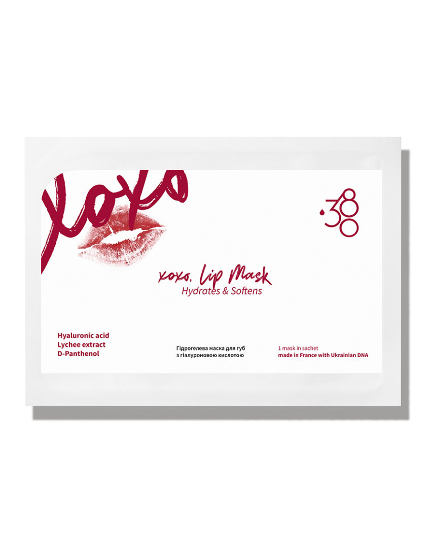 XO XO Lip Mask - гідрогелева маска для губ з гіалуроновою кислотою SC_XOXO, фото 1 - в интернет магазине KAPSULA