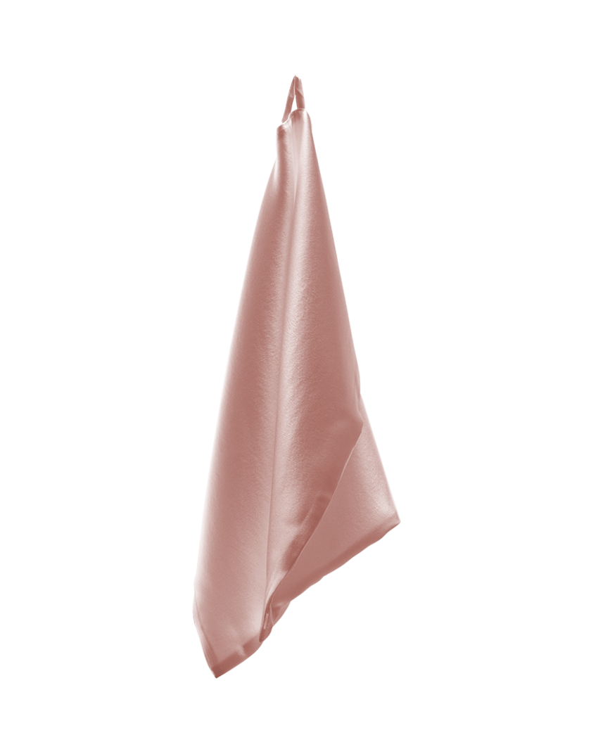 Шовковий рушник для обличчя рожевий MLD_silk_towel_4, фото 1 - в интернет магазине KAPSULA
