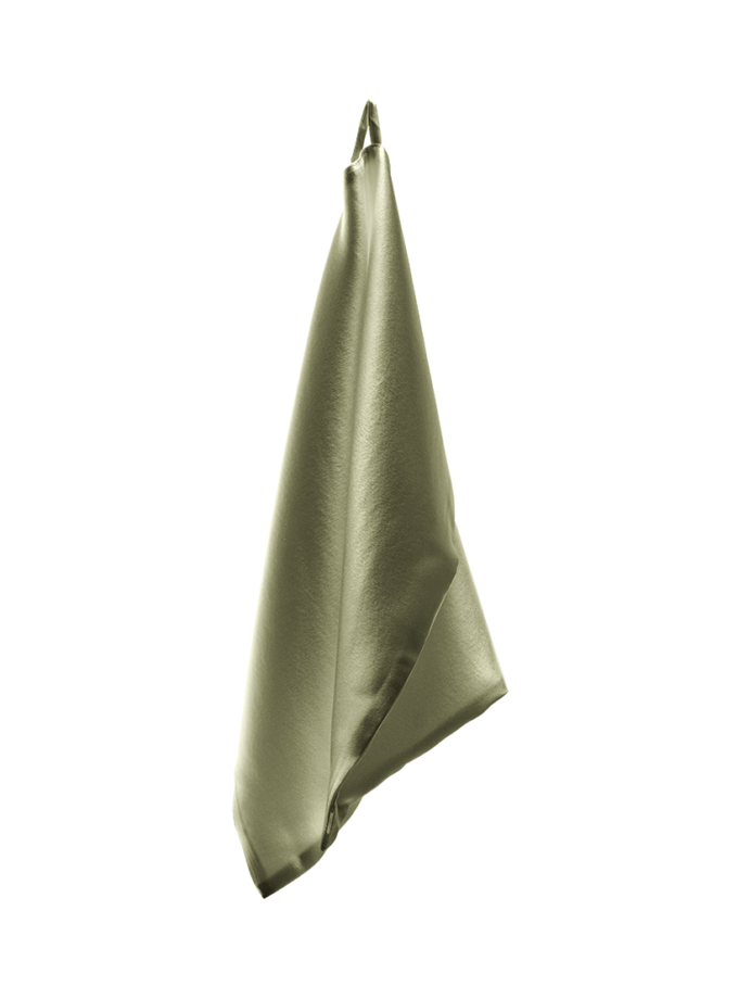 Шовковий рушник для обличчя оливковий MLD_silk_towel_6, фото 1 - в интернет магазине KAPSULA