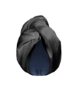 Шовковий тюрбан для вологого волосся чорний MLD_turban_2, фото 1 - в интернет магазине KAPSULA