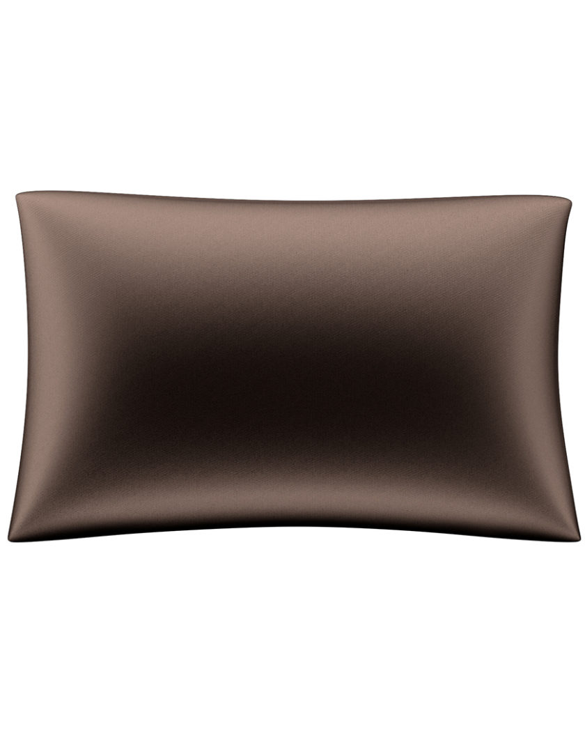 Наволочка з 100% шовку Mulberry коричнева MLD_pillowcase_7, фото 1 - в интернет магазине KAPSULA