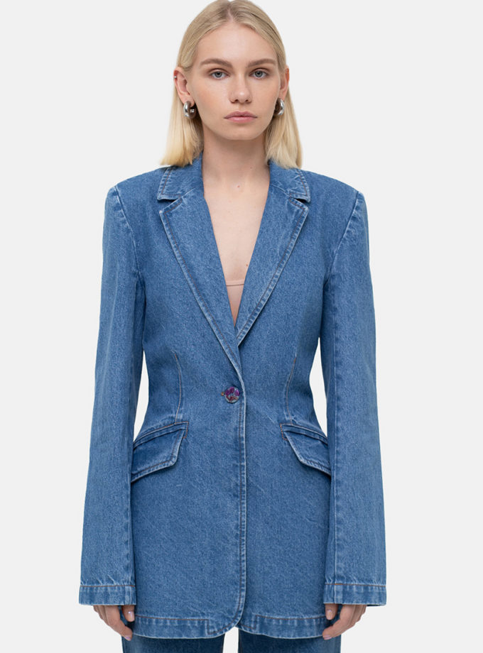 Піджак приталений MTCH_sp25-siluet-jacket-blue, фото 1 - в интернет магазине KAPSULA