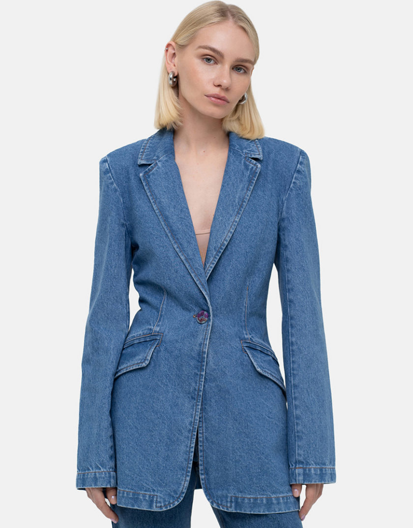 Піджак приталений MTCH_sp25-siluet-jacket-blue, фото 1 - в интернет магазине KAPSULA