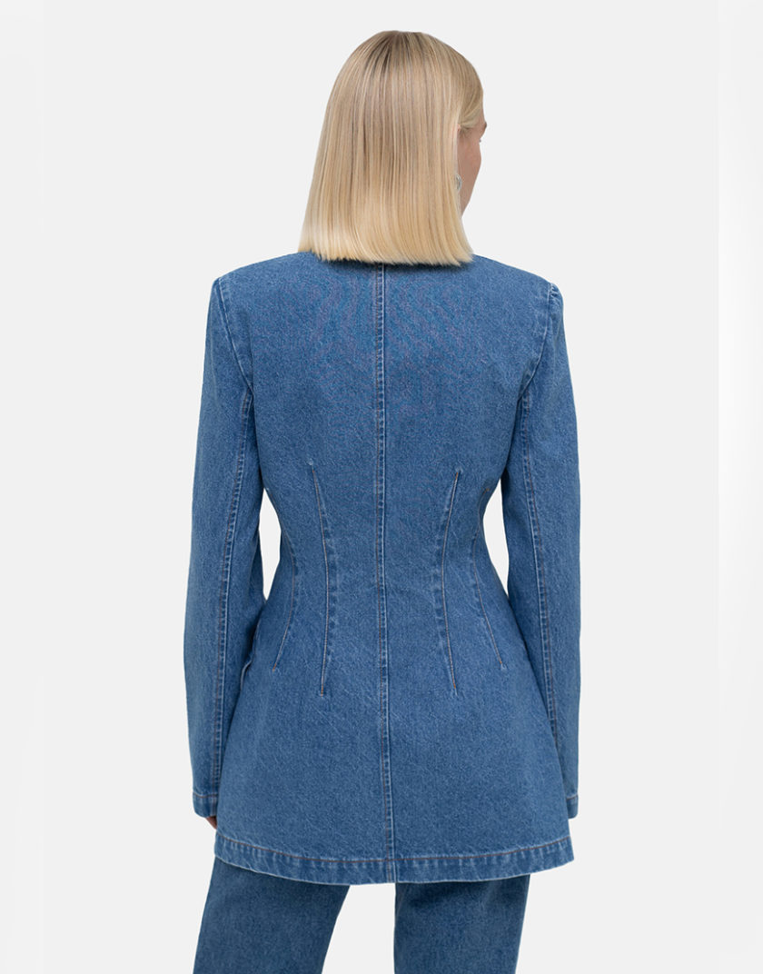 Піджак приталений MTCH_sp25-siluet-jacket-blue, фото 1 - в интернет магазине KAPSULA