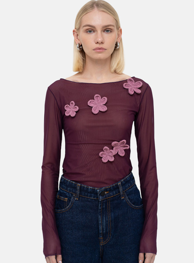 Виноградний лонг  Crochet Flowers MTCH_sp25-grape-crblouse, фото 1 - в интернет магазине KAPSULA
