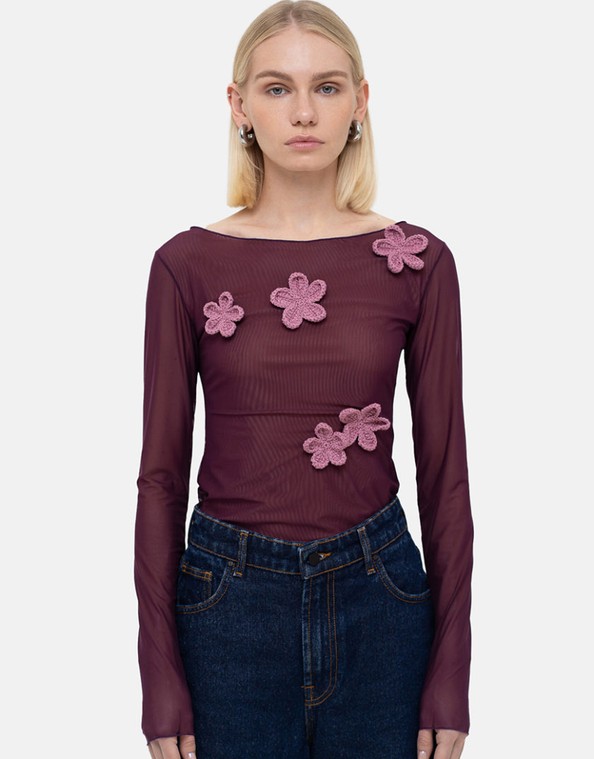 Виноградний лонг  Crochet Flowers MTCH_sp25-grape-crblouse, фото 1 - в интернет магазине KAPSULA