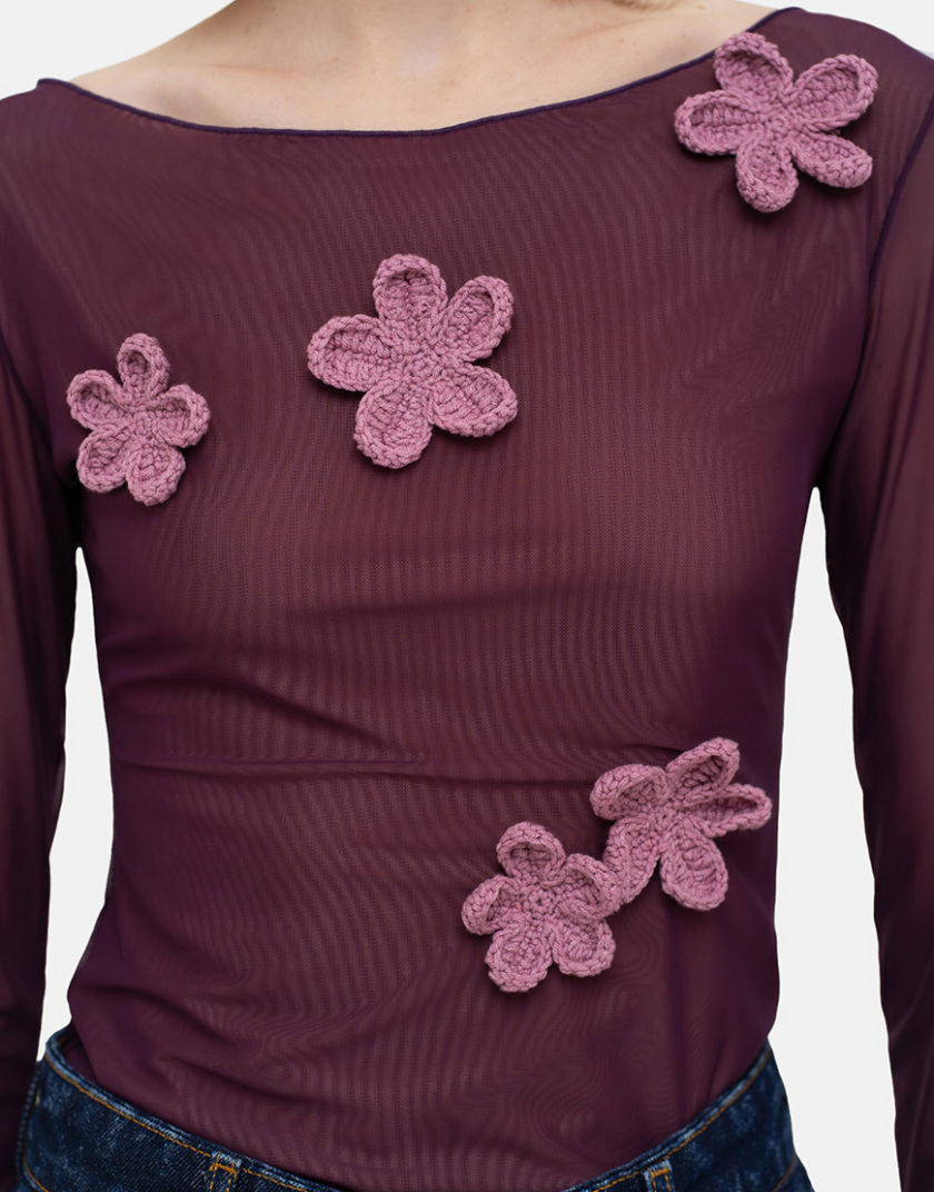 Виноградний лонг  Crochet Flowers MTCH_sp25-grape-crblouse, фото 1 - в интернет магазине KAPSULA