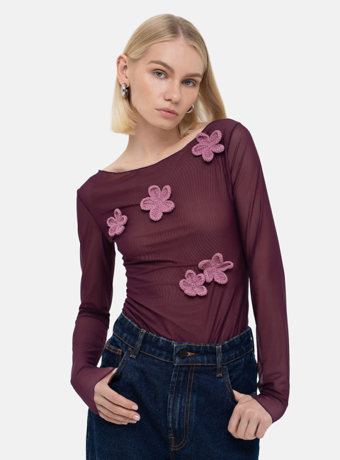 Виноградний лонг  Crochet Flowers MTCH_sp25-grape-crblouse, фото 1 - в интернет магазине KAPSULA