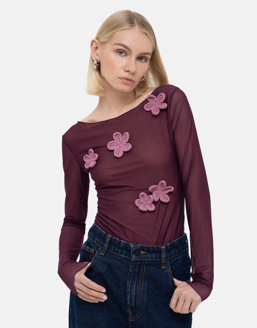 Виноградний лонг  Crochet Flowers MTCH_sp25-grape-crblouse, фото 1 - в интернет магазине KAPSULA