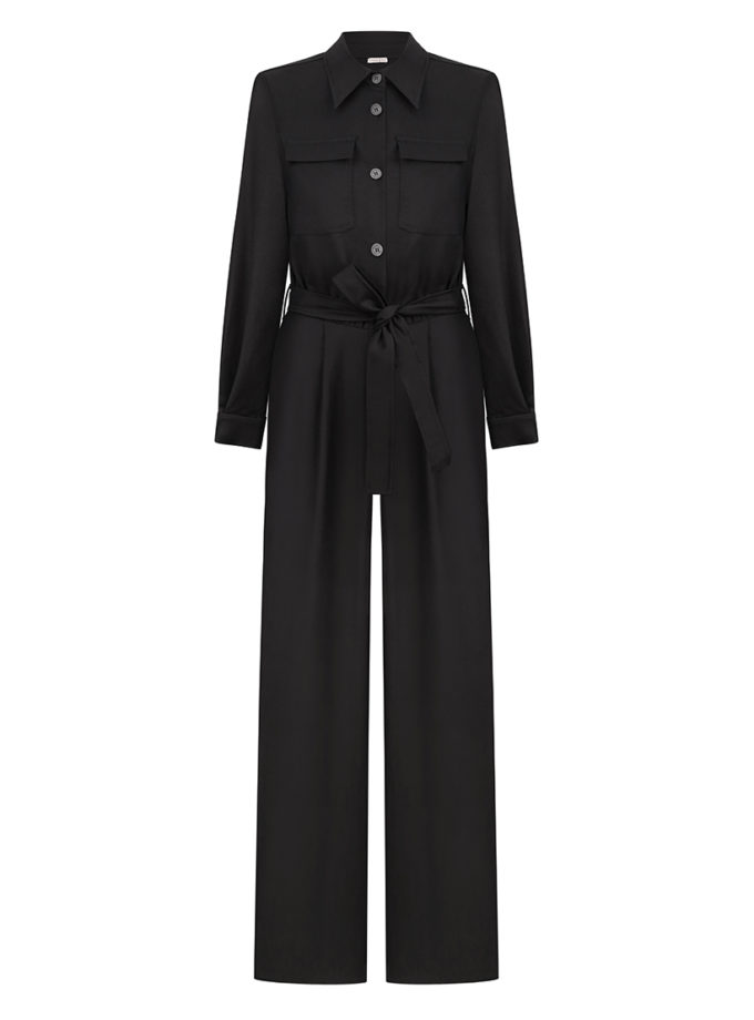Комбінезон з вовни та кашеміру CHLT_Basel_Overalls_ Black, фото 1 - в интернет магазине KAPSULA