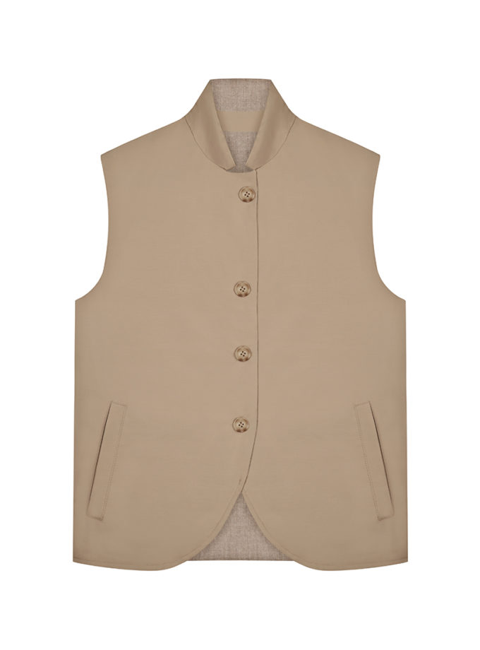 Жилет двосторонній з вовни та кашеміру CHLT_Bern_Gilet_jacket_ Black-1, фото 1 - в интернет магазине KAPSULA
