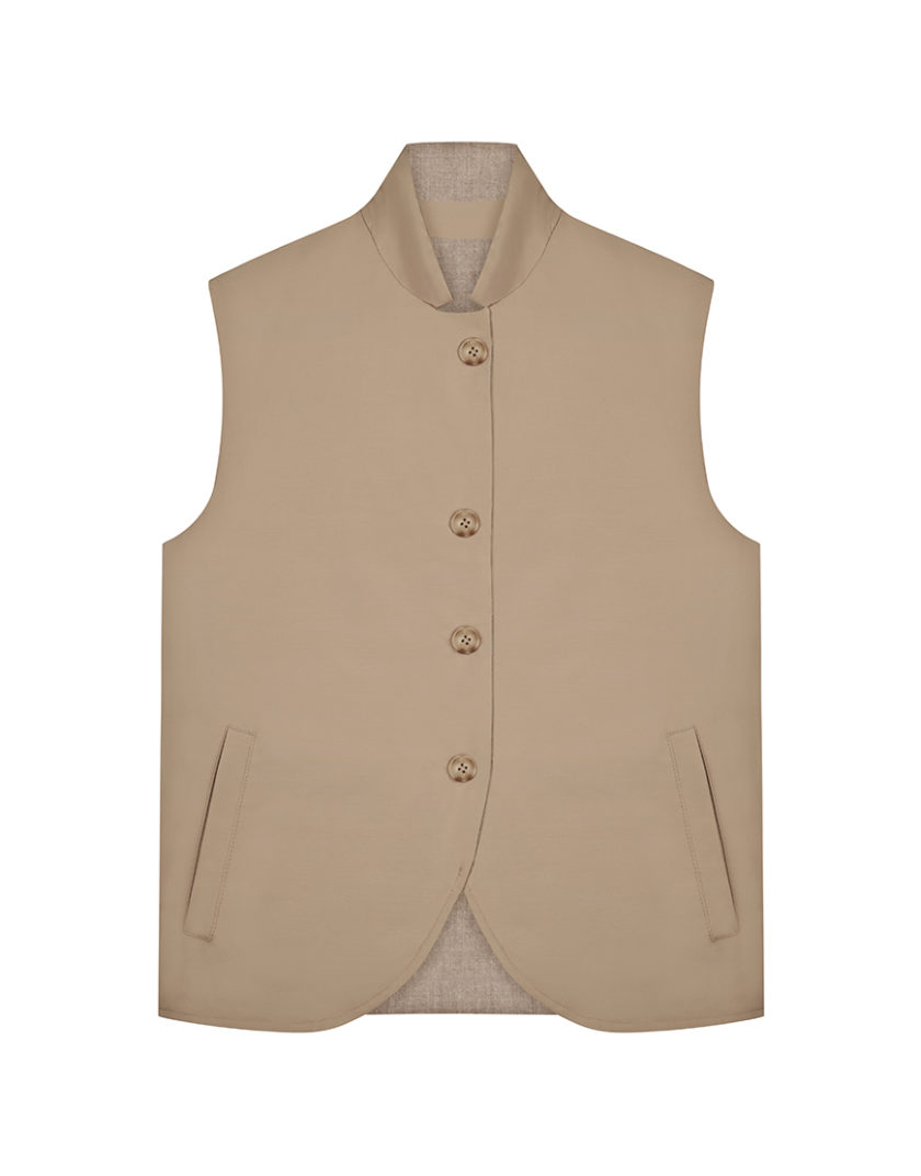 Жилет двосторонній з вовни та кашеміру CHLT_Bern_Gilet_jacket_ Black-1, фото 1 - в интернет магазине KAPSULA
