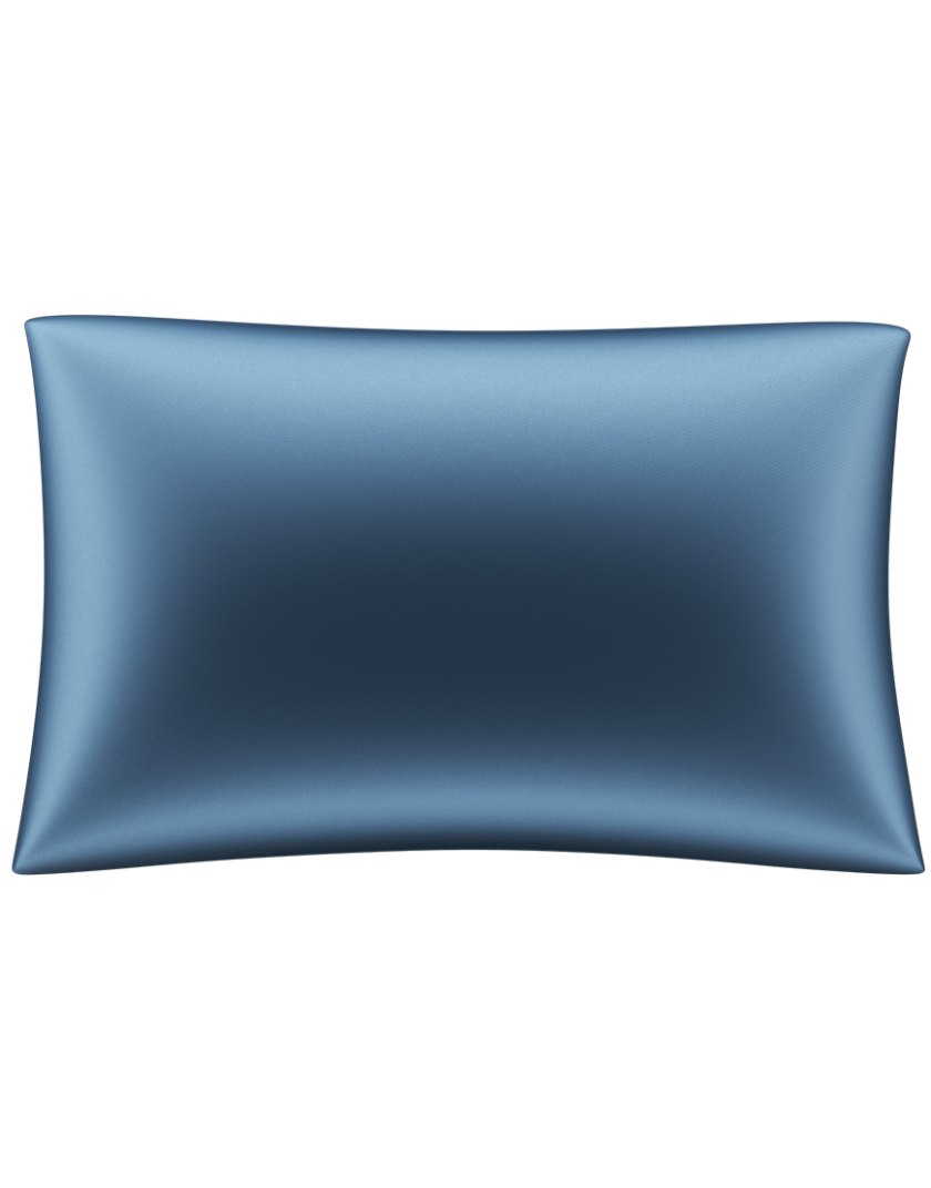 Наволочка з 100% шовку Mulberry блакитна MLD_pillowcase_1, фото 1 - в интернет магазине KAPSULA