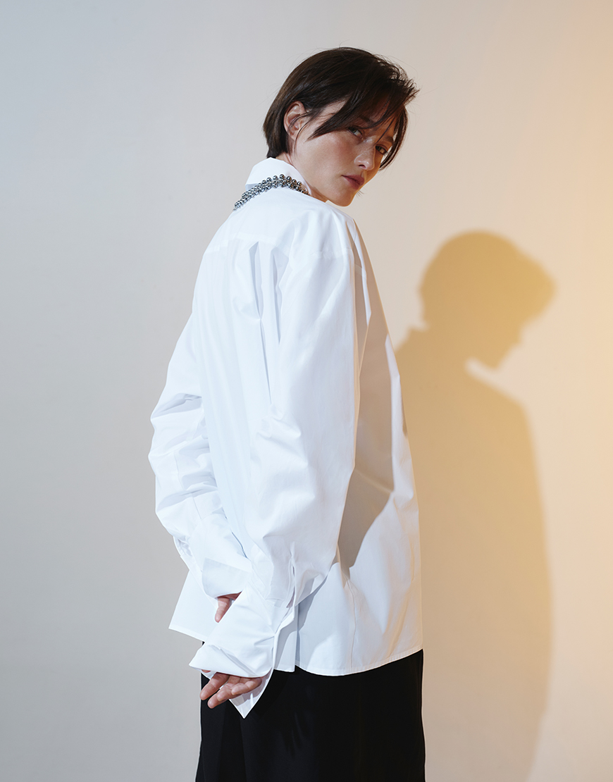 Біла сорочка з довгим рукавом — база Тихої сили Ambtn_16, фото 1 Біла сорочка з довгим рукавом — база Тихої сили Ambtn_16, фото 1 - в интернет магазине KAPSULA