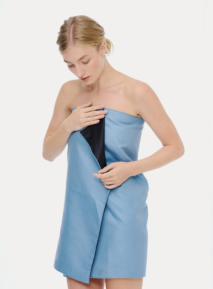 Рушник для тіла з шовку та мікрофібри чорний MLD_towel_2, фото 1 - в интернет магазине KAPSULA