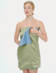 Рушник для тіла з шовку та мікрофібри оливковий MLD_towel_6, фото 1 - в интернет магазине KAPSULA