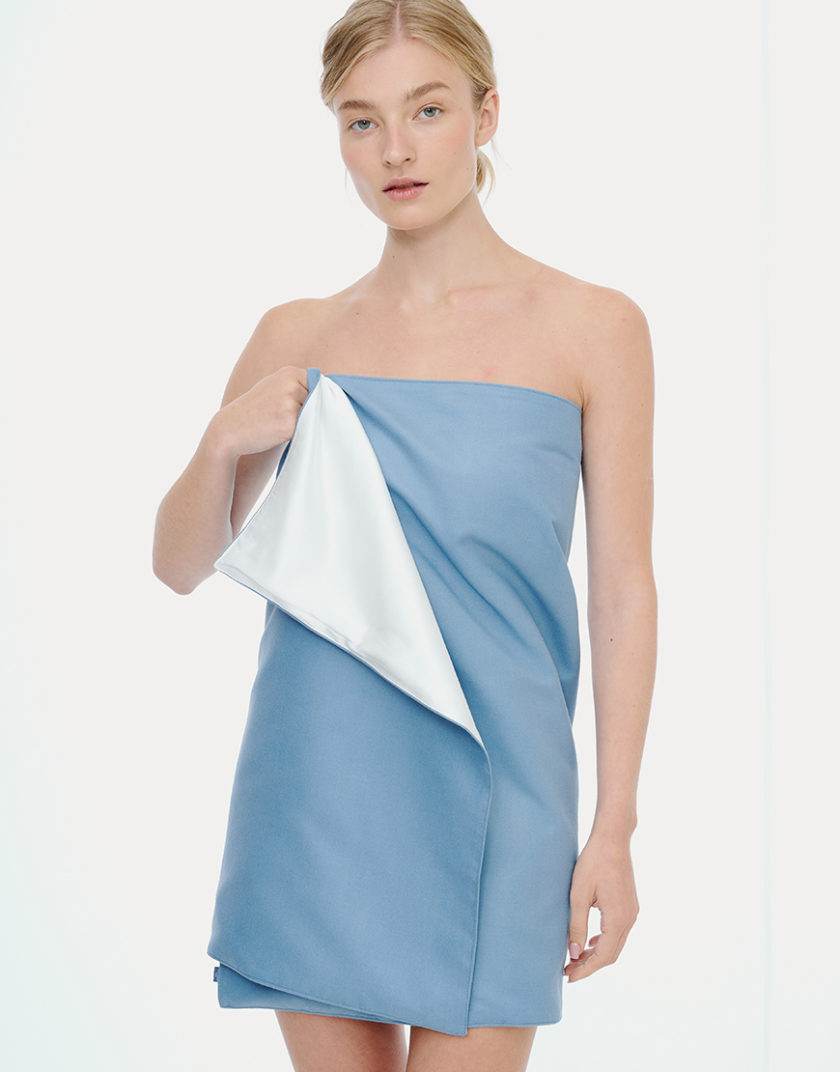 Рушник для тіла з шовку та мікрофібри білий MLD_towel_3, фото 1 - в интернет магазине KAPSULA