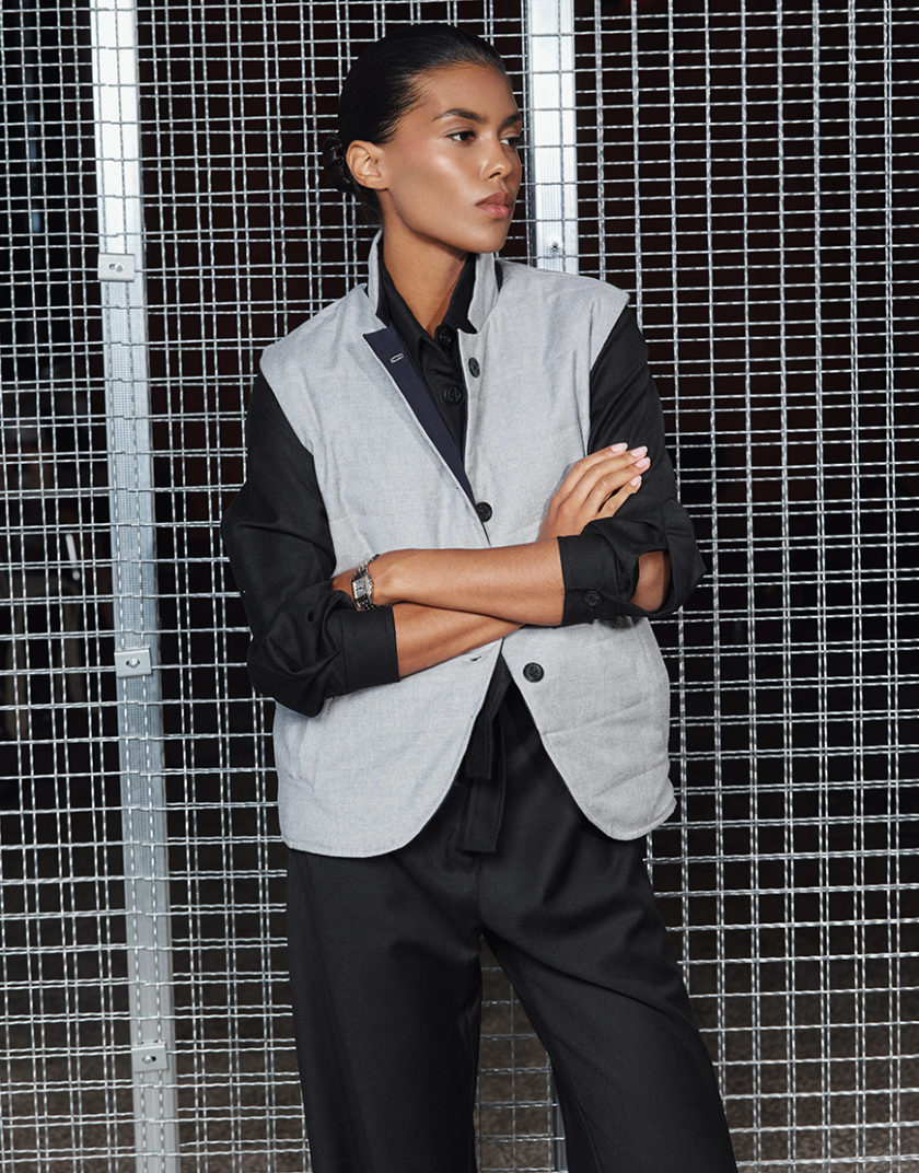 Жилет двосторонній з вовни та кашеміру CHLT_Bern_Gilet_jacket_ Black, фото 1 - в интернет магазине KAPSULA