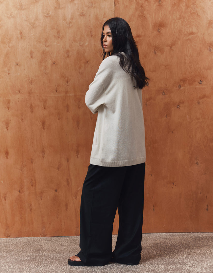 Кардиган з кашеміру CHLT_Vienna_Cardigan_ Milky, фото 1 - в интернет магазине KAPSULA