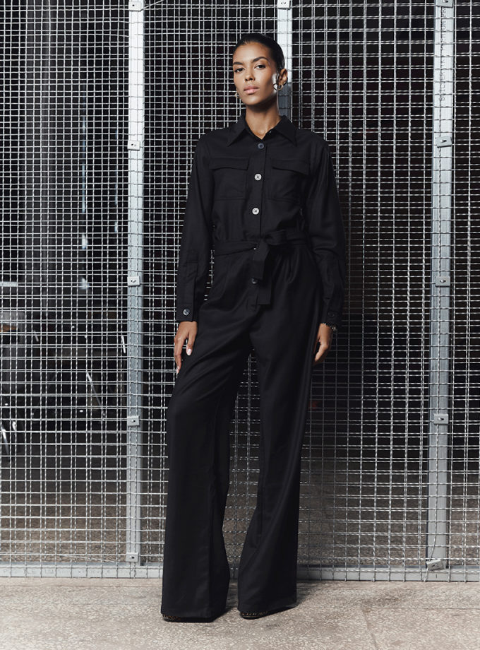 Комбінезон з вовни та кашеміру CHLT_Basel_Overalls_ Black, фото 1 - в интернет магазине KAPSULA