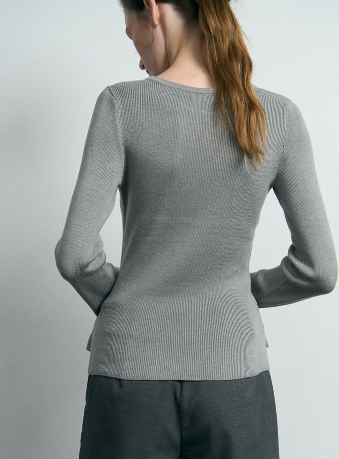 Лонгслів Essence stone gray SVR_JR-1331_gr, фото 1 - в интернет магазине KAPSULA