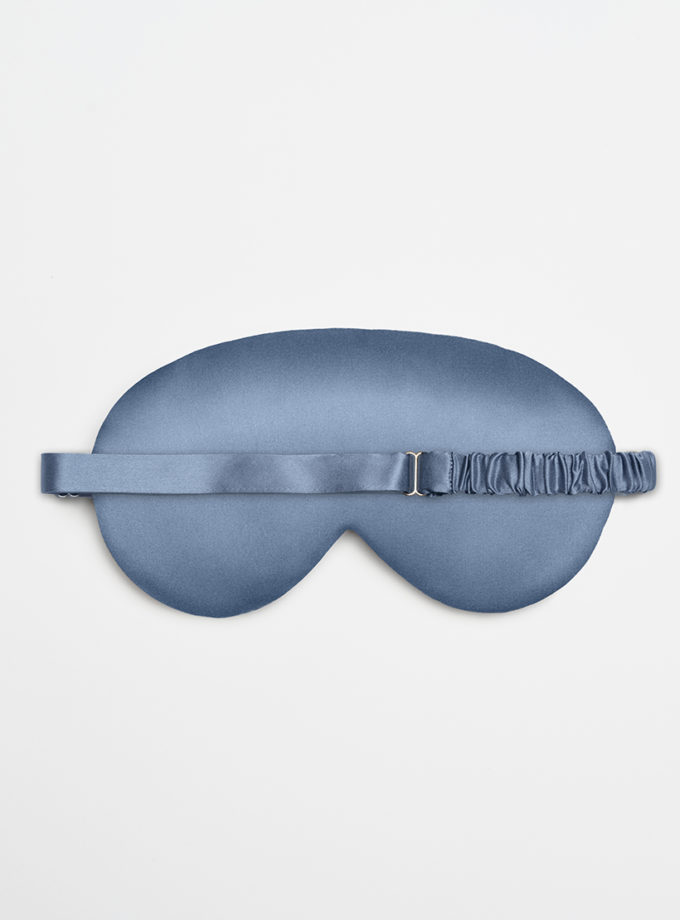 Шовкова маска для сну блакитна MLD_mask_1, фото 1 - в интернет магазине KAPSULA