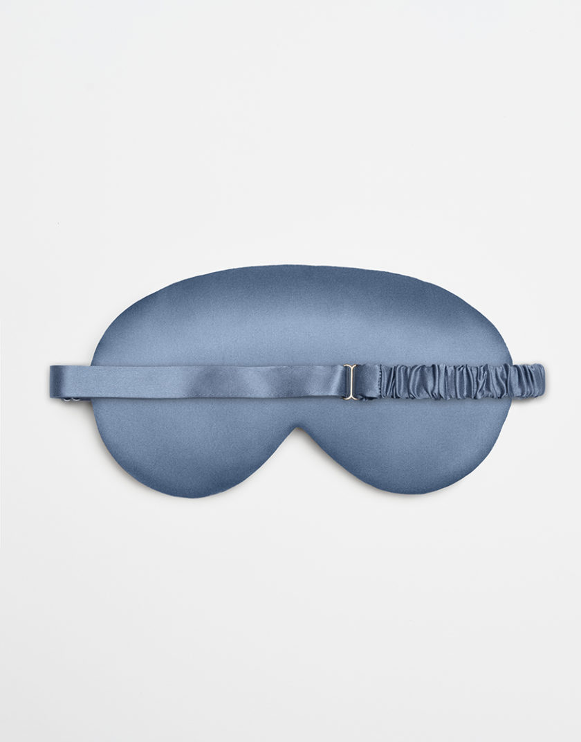 Шовкова маска для сну блакитна MLD_mask_1, фото 1 - в интернет магазине KAPSULA