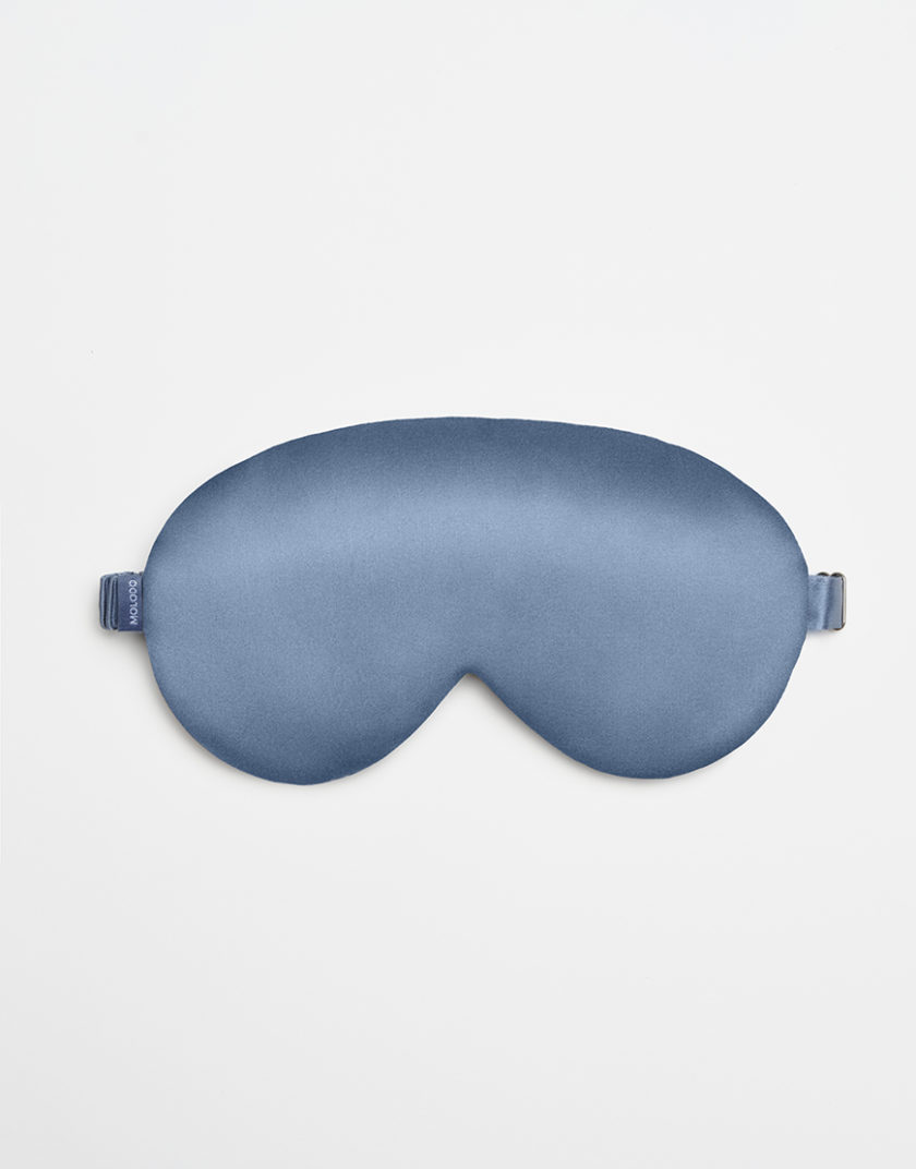 Шовкова маска для сну блакитна MLD_mask_1, фото 1 - в интернет магазине KAPSULA